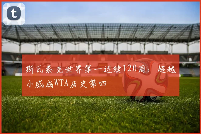 斯瓦泰克世界第一连续120周，超越小威成WTA历史第四
